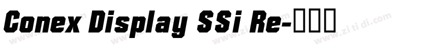 Conex Display SSi Re字体转换